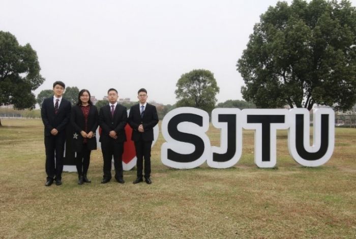 賽后合影（左起：劉一鳴、高曉沨、王超玥、賴鵬程）